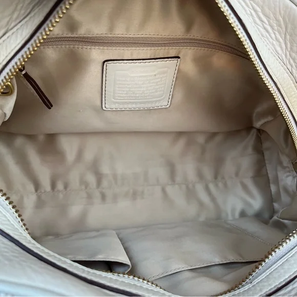 Vintage Coach Large Hamilton Pebbled Leather Satchel - Picture 12 of 15